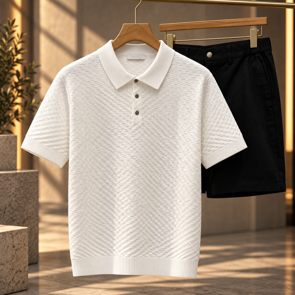 Vellum AirKnit™ | Breathable Textured Polo