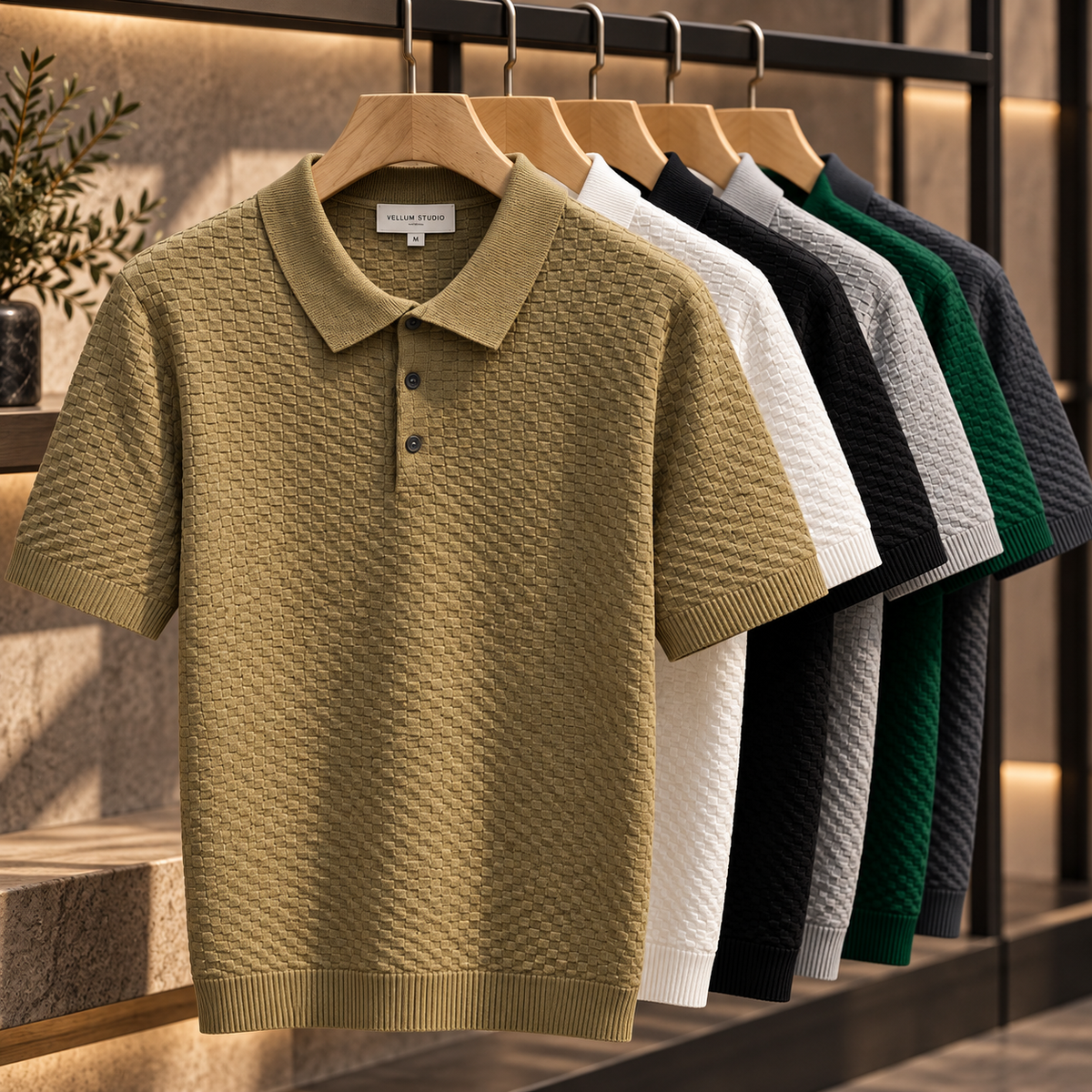 Vellum AirKnit™ | Breathable Textured Polo