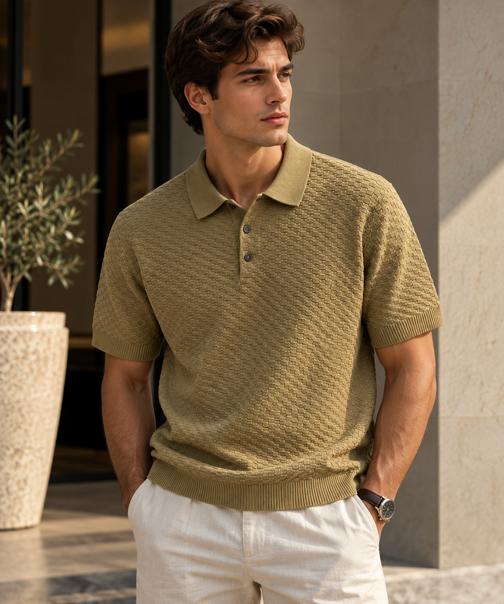 Vellum AirKnit™ | Breathable Textured Polo